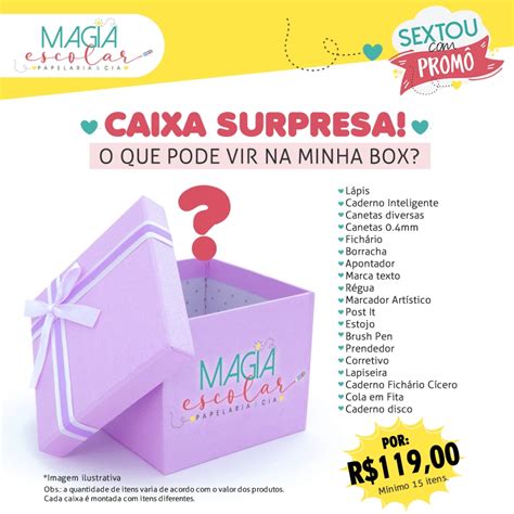 Caixa Box Surpresa Magia MAGIA ESCOLAR