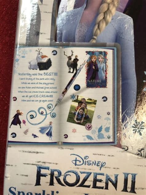 Disney Frozen Ii 2 Sparkling Journal Diary Set Wstickersgemssequins