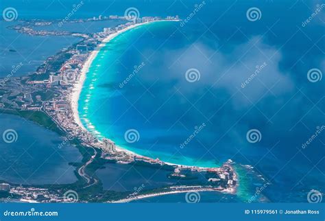 Cancun Beach During The Day Stock Image Image Of View Background