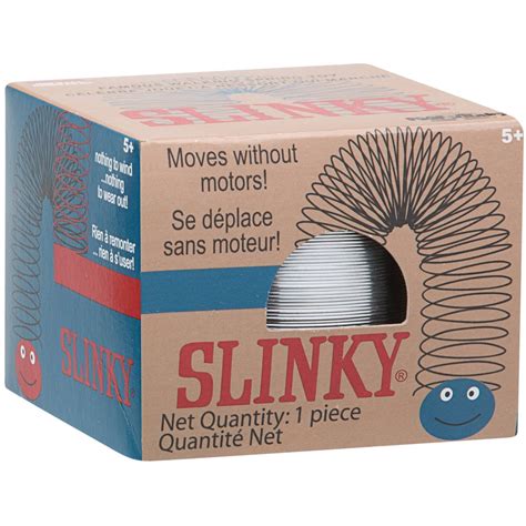The Original Slinky Brand Metal Slinky In Blue Retro Box