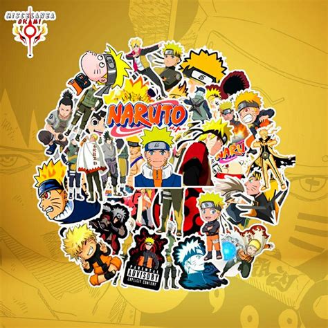 🍥 Stickers De Naruto 🍥 50 Unidades Miscelanea Okami