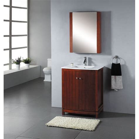 Contemporary 27 Inch Bathroom Vanity White Overstock 4345744