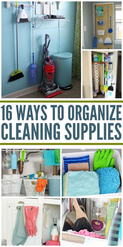 Clever Ways To Organize Cleaning Supplies