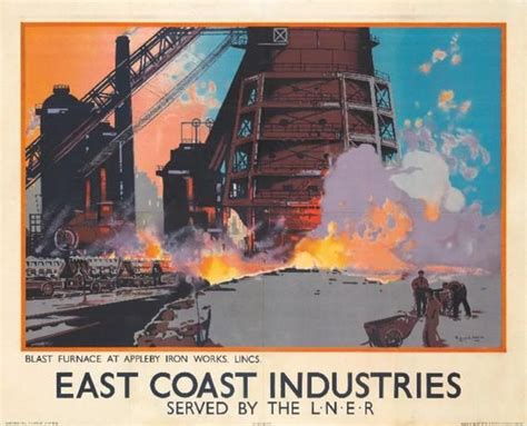 East Coast Industries Vintage Poster Artist Mason Uk C 1928 Art