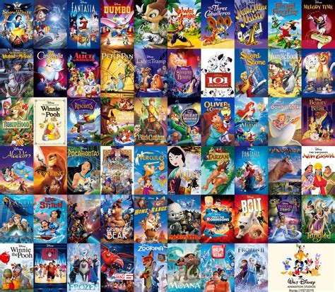 Walt Disney Animation Studios Movies 1937 2019 Walt Disney