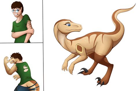 Feral Raptor Transformation By Tomek1000 On Deviantart