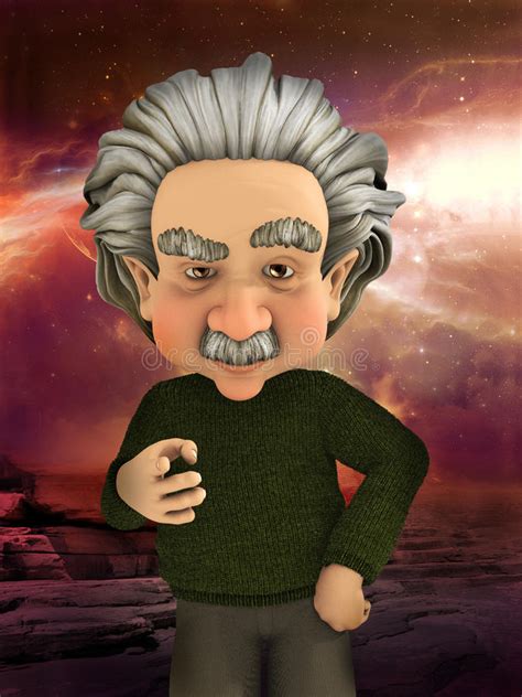 Albert Einstein Scientist Science Illustration Stock Illustration