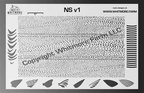 NS v1 Mesh Fishing Lure Airbrush Stencil - Whitmore Farm