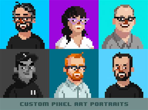 Pixel Art Portrait Pixel Art Portraits