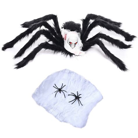 The Holiday Aisle® Giant Hairy Spiders Halloween Decoration Wayfair