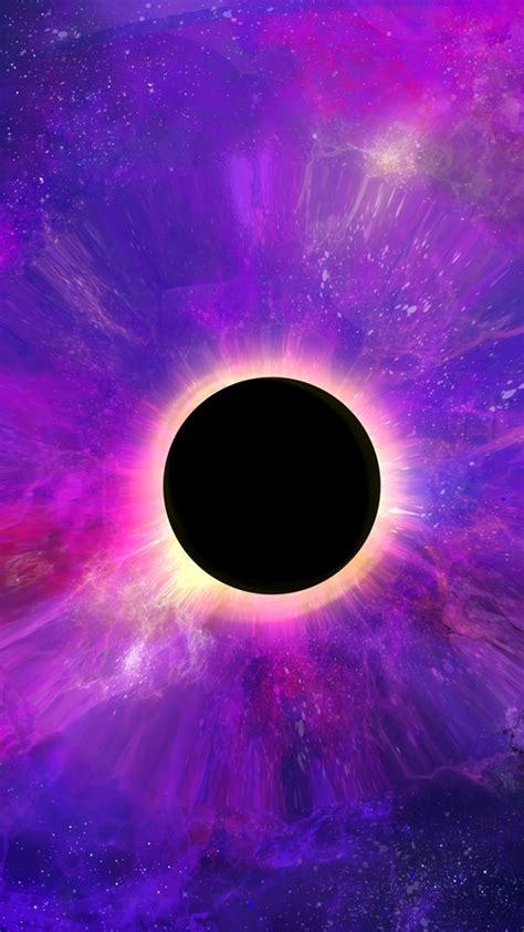 Space Colorful Dark Black Hole Planet Wallpaper Cool