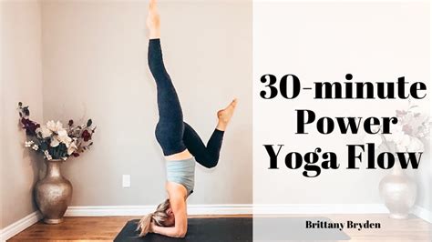 30 Minute Power Yoga Flow Peak Pose Forearm Balance With Brittany