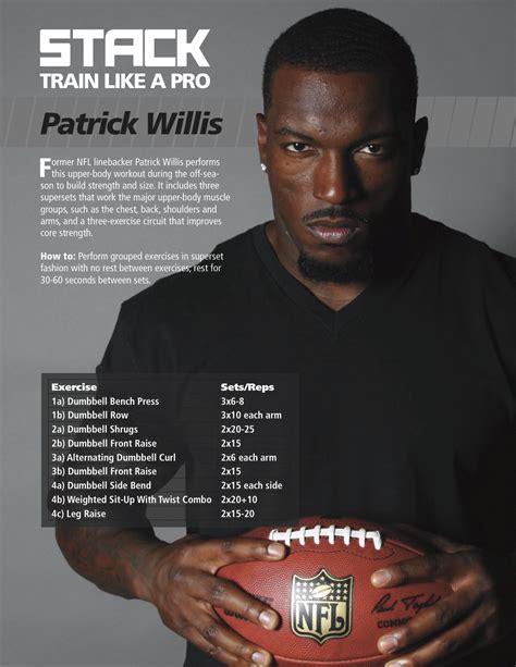 Professional Football Player Workout