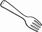 Fork Coloring Template sketch template