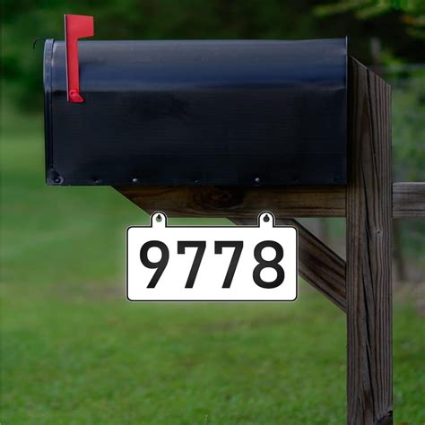 Custom Hanging Reflective Address Sign For Mailbox Aluminum Etsy