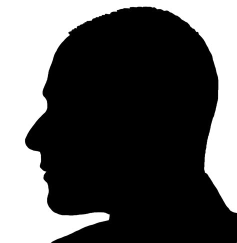 Face Silhouettes Of Men Women And Children