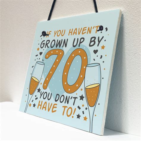 Funny 70th Birthday Card 70th Birthday Presents For Women Men