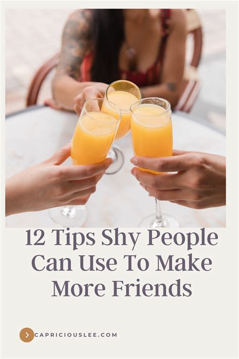 12 Tips Shy People Can Use To Make More Friends Shy People Making