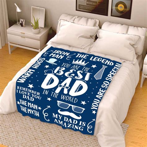 we love you dad blanket father s day blanket birthday etsy