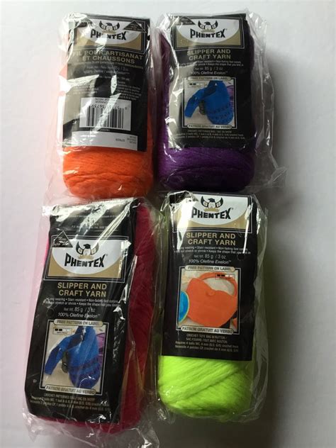 Phentex Slipper And Craft Yarn 85g3oz164yds 100 Olefine Etsy