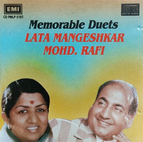 Lata Mangeshkar And Mohd Rafi Memorable Duets Hindi Cdr Hobbies And Toys Music And Media Cds And Dvds