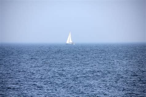 Kostenlose Foto Meer Wasser Ozean Horizont Himmel Boot Welle