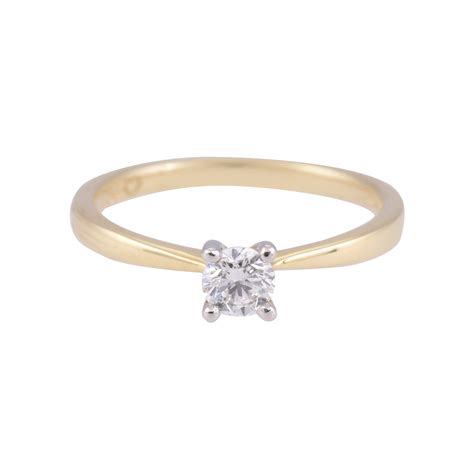 Ct Yellow Gold Ct Diamond Solitaire Ring
