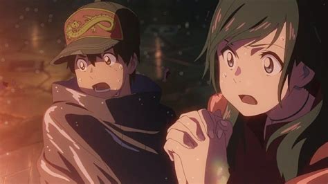 Hodaka Morishima Hina Amano Tenki No Ko Weathering With You Anime Anime Movies Anime Shows