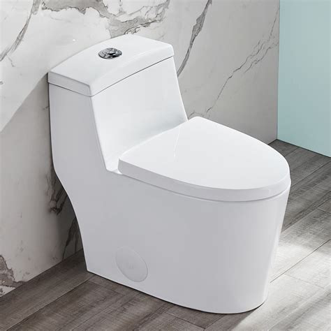 Deervalley Dv 1f52636 Dual Flush Standard Elongated One Piece Toilet