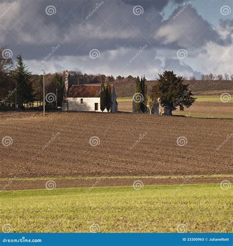 French House Stock Image Image Of Farming Leaf Dark 33300965