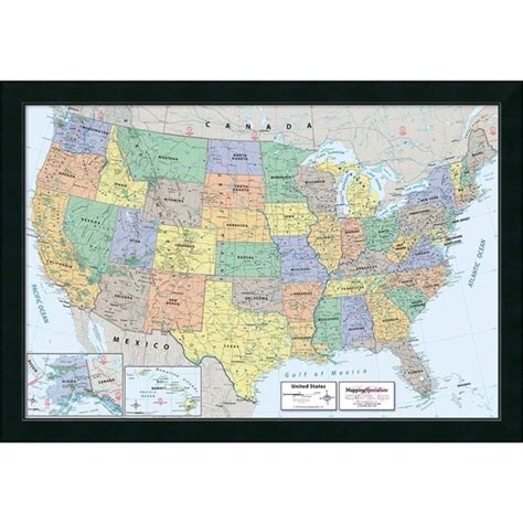 Shop Framed Art Print 2016 United States Map Classic Political By