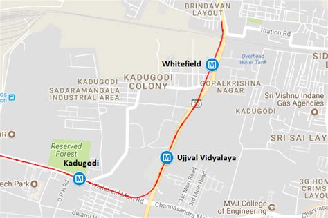 Bmrcl Drops Bangalore Metros Whitefield Station From Phase 2 Map The