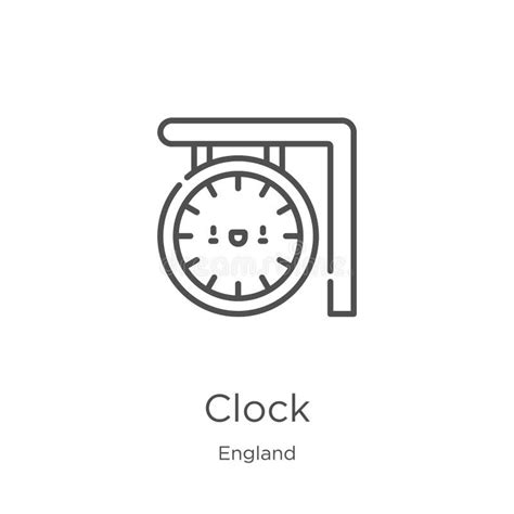 Clock Icon Vector From Bed And Breakfast Collection Thin Line Clock
