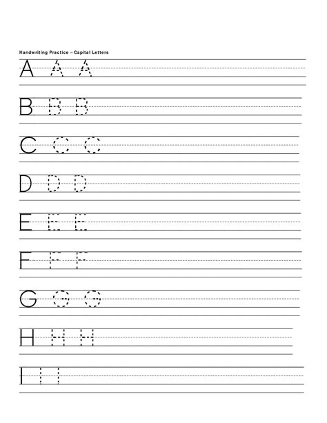 Alphabet Sheets For Preschool Learning Printable
