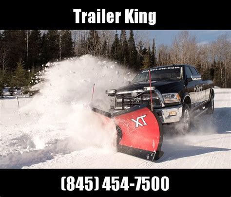 2022 Boss Snowrator Snow Plow Trailer King Shop Snow Plows And