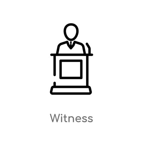 Witness Icon Vector Art Stock Images Depositphotos