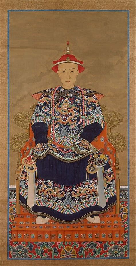Portrait Of Qianlong Emperor As A Young Man Unidentified Artist Period