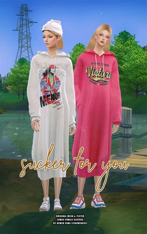 Oversized Hoodie Dress At Newen Sims 4 Updates