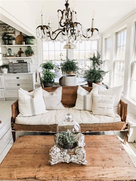 Build a romantic and classic farmhouse living room with this french farmhouse idea. Early Summer Home Tour - Liz Marie Blog #livingroomdesigns ...