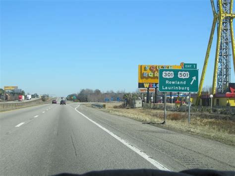 North Carolina Interstate 95 Northbound Cross Country