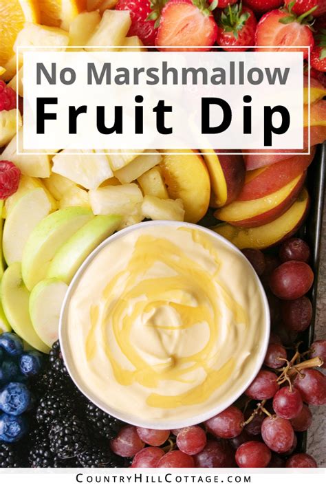 Cream Cheese Fruit Dip Without Marshmallow
