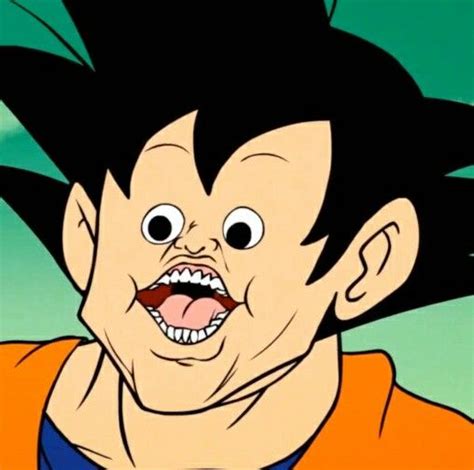Gokus Face Lol Funny Dragon Anime Memes Goku Funny