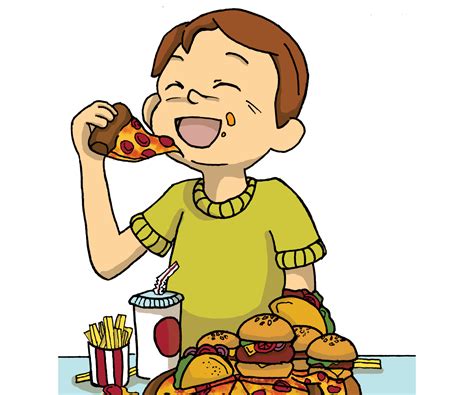 Eating Food Drawing Free Download On Clipartmag