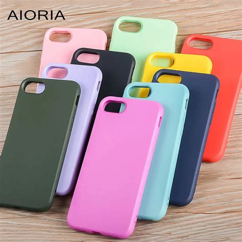 Aioria Matt Case For Iphone 7 Silicone Tpu Material 12mm Bright Colors