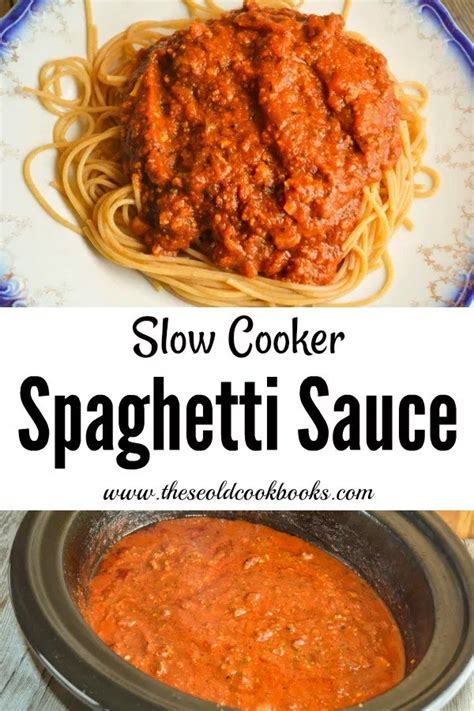 Slow Cooker Spaghetti Sauce recipe using ground beef and ...