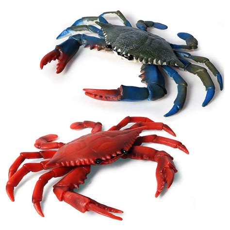 Buy Doyifun Realistic Crab Marine Animal Model Toys 2 Pcs Simulated