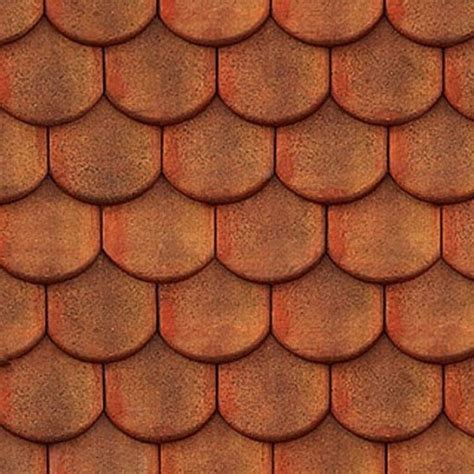 Meursault Shingles Clay Roof Tile Texture Seamless 03506