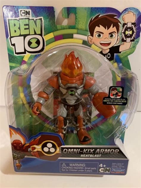 New Ben 10 Omni Kix Armor Heatblast Playmates Toys Ebay