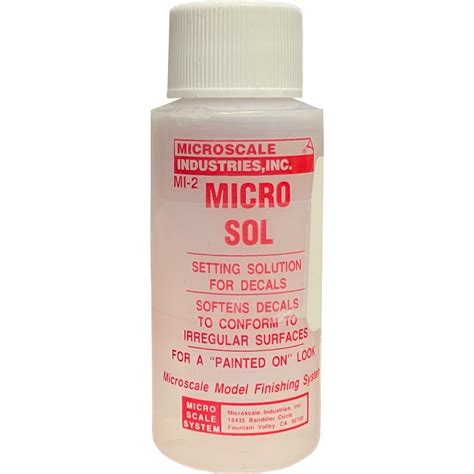 Micro Sol 1 Oz Bottle Decal Softening And Setting Solution