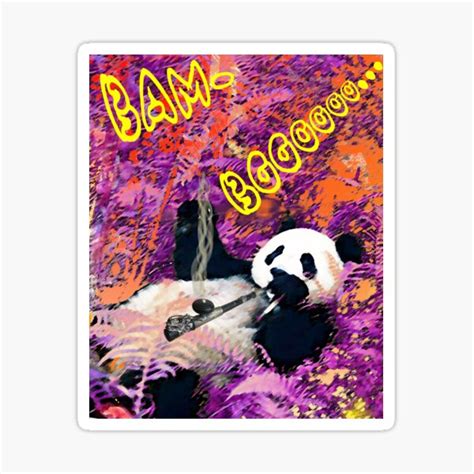 Smoking Panda Sticker For Sale By Artbp Redbubble
